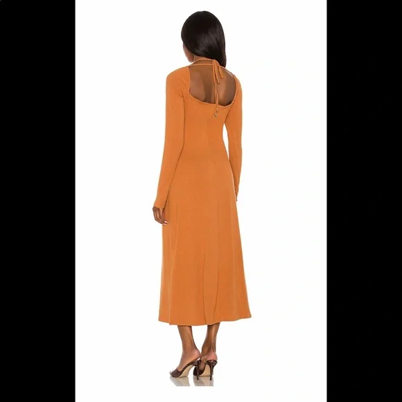 AFRM Jordana Burnt Orange Dress - Picture 3 of 7